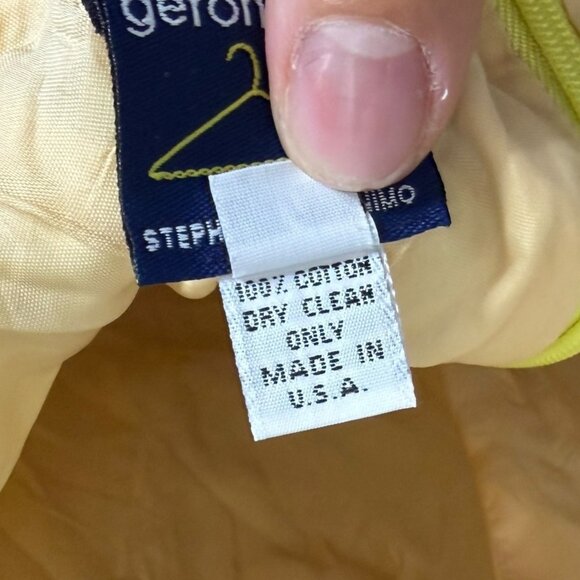 Vintage Y2K Butter Yellow Plaid Halter Mini Dress 6 Feminine Romantic Dainty - Picture 4 of 5